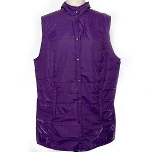 Avenue Plus Purple Quilted Lightweight Vest 14